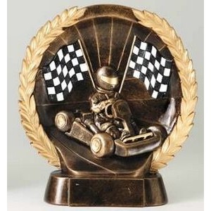 High Relief Go Kart Racing Award - 7 1/2"