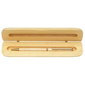 Maple Wooden Pen Case and Pen Set