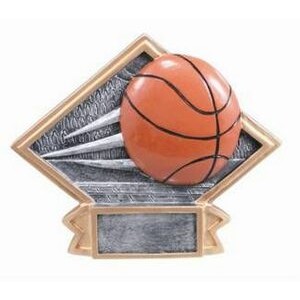 Large Diamond Plate Basketball Award - 6