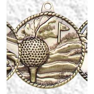 Medal, "Golf" High Relief - 2" Dia