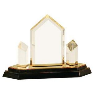 Gold Impress Jewel Tower Acrylic Award - 8 1/2"