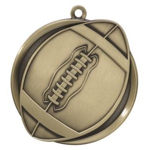 Football Mega Medal - 2-1/4"