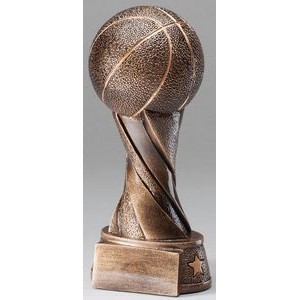 Basketball Spiral Pedestal Resin - 10-1/2"