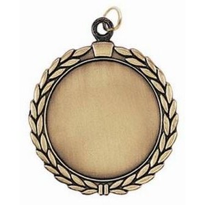 Medal, "Insert Holder" Laurel Wreath Design - 2 1/2" Dia