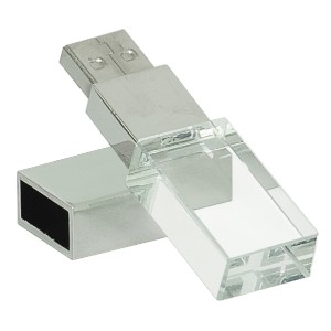 USB Flash Drives, 8GB Pocket Size - White