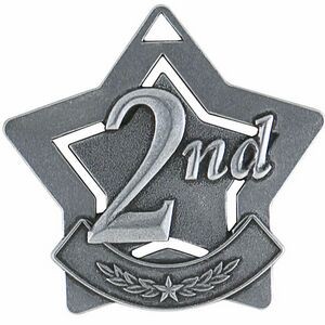 Star Medal, "Second Place" - 2 1/4"