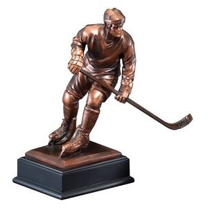 Hockey, Male Statue - 12-1/2" Tall