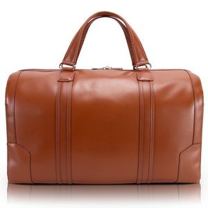KINZIE | 20" Brown Leather Carry-All Duffel | McKleinUSA