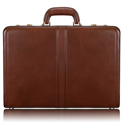 HARPER | 4.5" Brown Leather Attaché | McKleinUSA