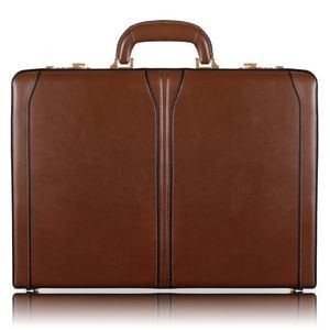 LAWSON | 3.5" Brown Leather Attaché | McKleinUSA