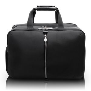 AVONDALE | Black Nylon Triple-Compartment Carry-All Travel Laptop Duffel | McKleinUSA