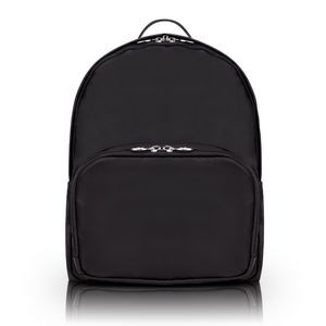 NEOSPORT | 15" Black Nylon Classic U Shape Laptop Backpack | McKleinUSA