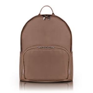 NEOSPORT | 15" Khaki Nylon Classic U Shape Laptop Backpack | McKleinUSA