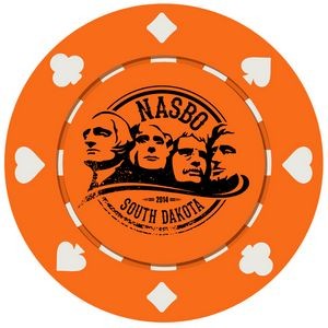 Suited Style Poker Chips (10 Colors) Fast Production 3-5 Days! No Minimums (2 Side Imprint)