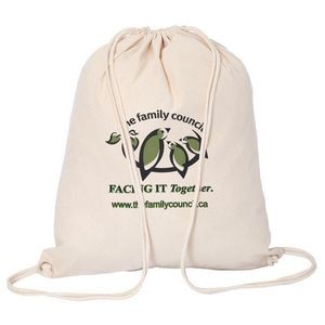 Cotton Drawstring Backpack Bag
