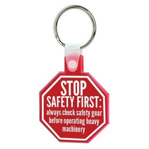 Soft Squeezable Key Tag (Stop Sign)