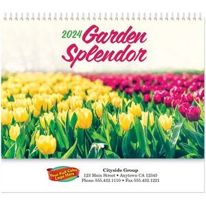 Full Colour Garden Splendor Spiral Wall Calendar