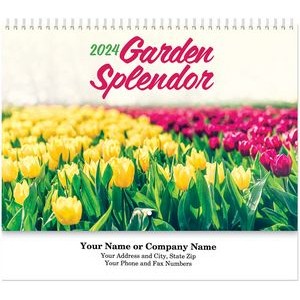 Garden Splendor Spiral Wall Calendar