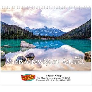 Full Colour Scenes Across America Spiral Wall Calendar