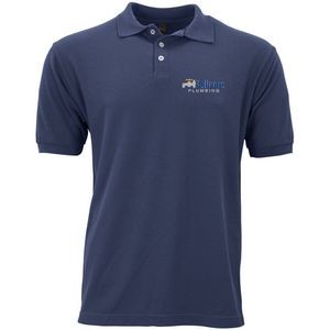 M&O Men's Soft Touch Polo Embroidered
