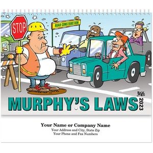 Murphy's Laws Spiral Wall Calendar