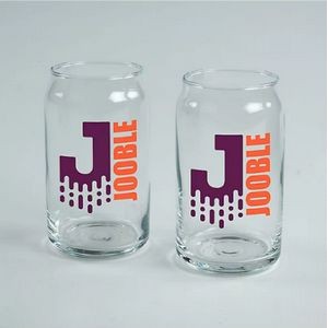Full Colour Arc Can Shape Glass Gift Set Of 2