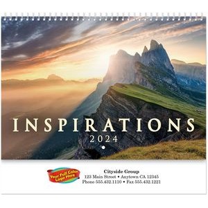 Full Colour INSPIRATIONS Wall Calendar (Spiral)