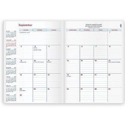 7" x 10" Monthly Planner Refill