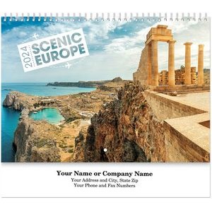 Scenic Europe Spiral Wall Calendar
