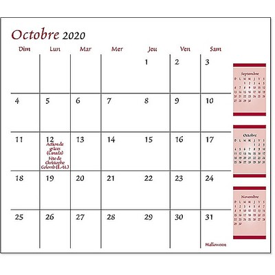 Planner Refill - Monthly (French)