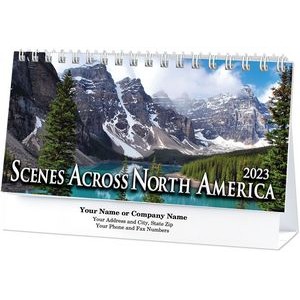 Scenic North America Desk Calendar
