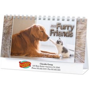 Full Colour Furry Friends Desk Calendar