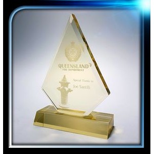 Executive Series Gold Arrowhead Award w/Base (4 1/2"x6"x3/4")