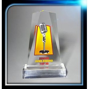 Clear Executive Acrylic Award (3 3/4" x 6" x 3/4" with base)