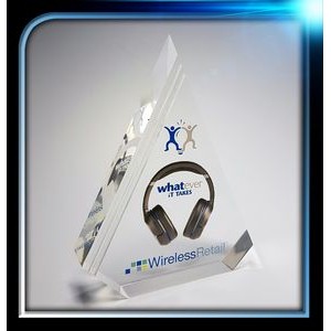Lucite Triangle Award (6 1/2"x8"x1 1/4")