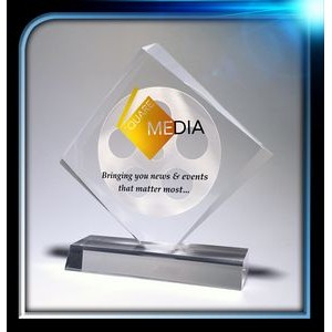 Executive Series Diamond Award w/Base (7"x6 1/2"x3/4")