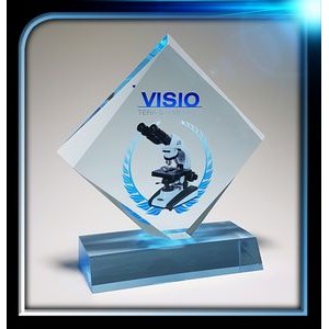 Executive Series Blue Diamond Award w/Base (5 3/4"x5"x3/4")