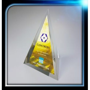 Lucite 3 Sided Pyramid Award (4"x6"x4")