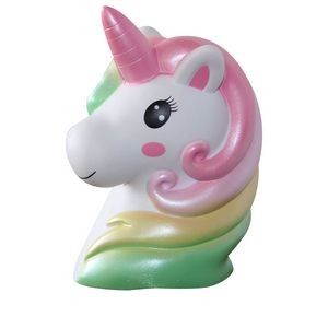 Slow Rising Scented Squishy Unicorn Head Mini - Rainbow