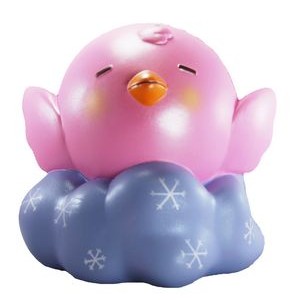 Slow Rising Scented Shimmery Chubby Chicken w/Cloud Squishy