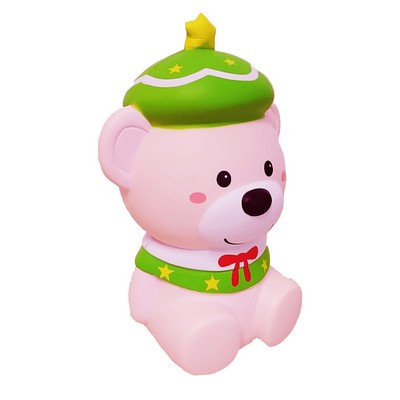 CutieLine Slow Rising Scented Pink Christmas Bear Squishy