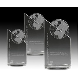 Crystal Series World Top Crystal Award w/Round Base