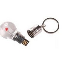 Light Bulb USB Drive w/Split Ring