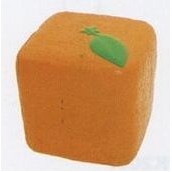 Orange Cube Food Series Stress Toys