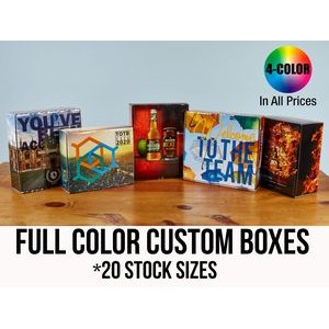 Custom Presentation & Mailer Boxes Includes Full Color W/ High Gloss Film Laminate Finish 25+ Sizes