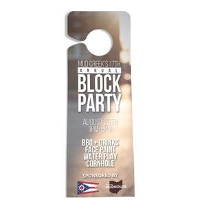 Door Hangers (Full Color Print, High Gloss Laminate Finish Included)