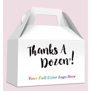 Gable Box ~ Thanks A Dozen w/Your Full Color Logo/Imprint
