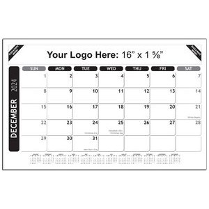 Desk Pad Calendar w/Right Side Note (17"x11")