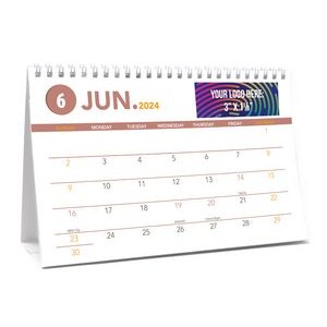Mid Size 12 Photo Custom Desk Calendar (8 1/2" x 5 1/2")