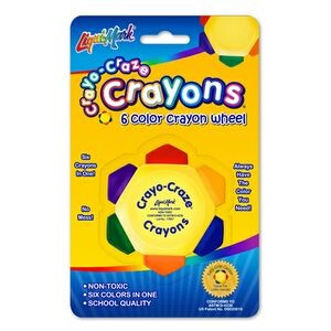 Liqui-Mark Crayo-Craze 6-Color Crayon Wheel